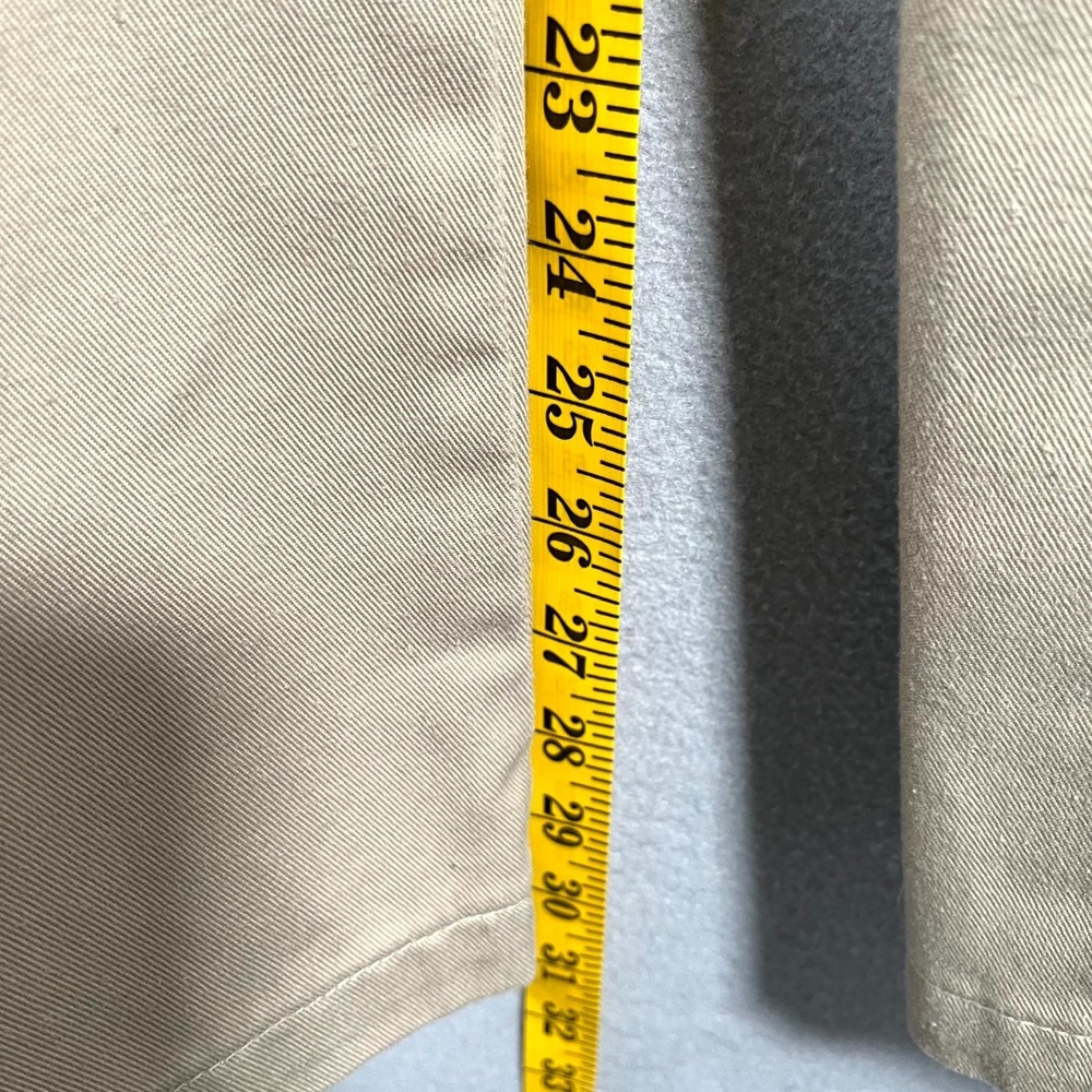 Dickies Dress Pants Mens 32x32 Beige Slash Pockets Slim Tapered Career Formal - Picture 3 of 7